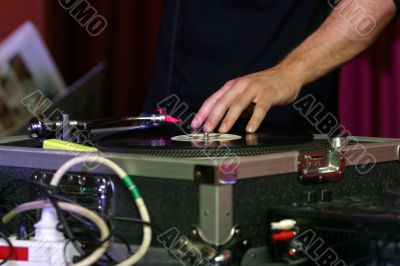 DJ - music turntable