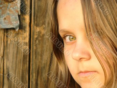 Portrait of the girl. Sight