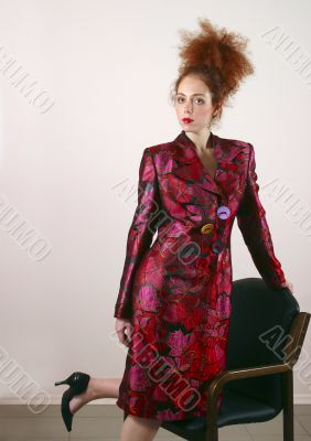 Portrait of the red girl