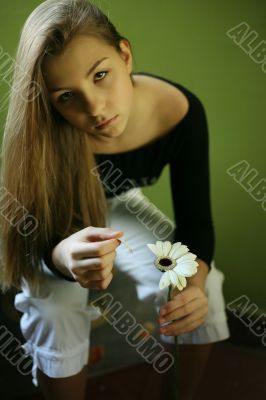 Portrait with a gerber