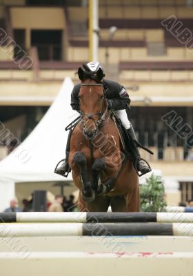 Jump through an obstacle