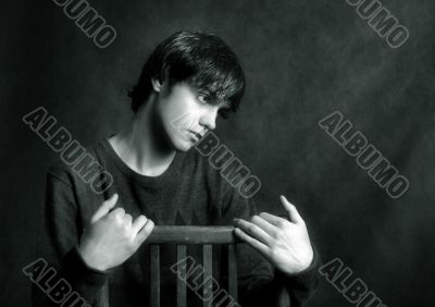 Portrait of the young man