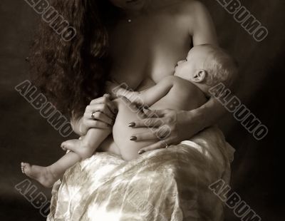 Baby breastfeeding