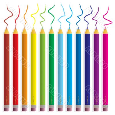 coloured pencils