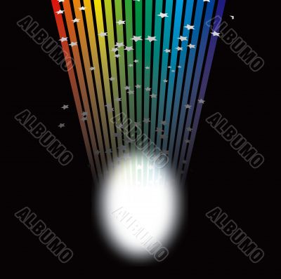 rainbow light spotlight