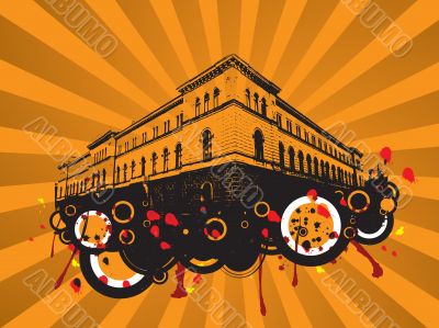 building gothic orange