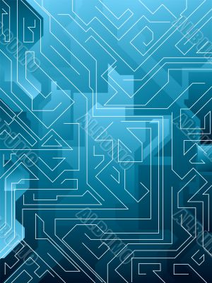 electric blue maze