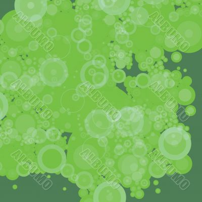 bubble green patchy dark