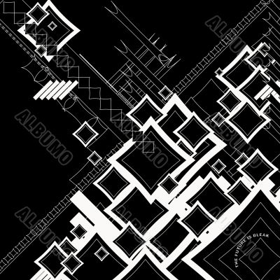 ebb flow outlined square neg