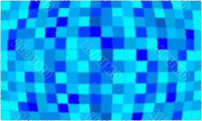 Abstract blue quilt