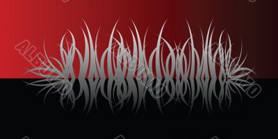 grass reflect red