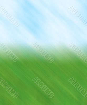 grass sky blur