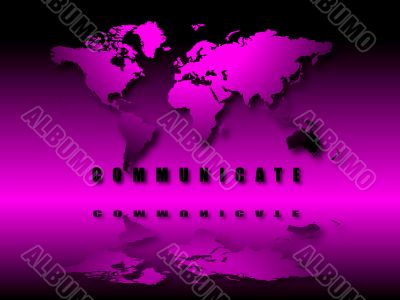 illuminated world communicate