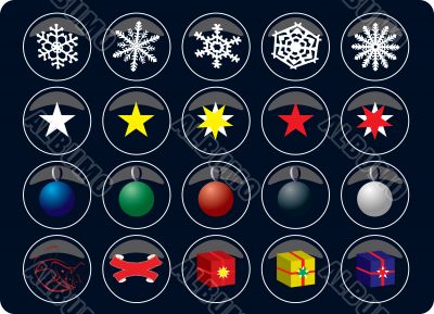 xmas buttons new