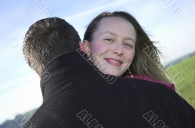 Couple in a cuddle