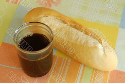 Coffee and bread
