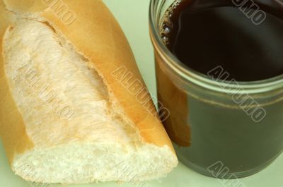 Coffee and bread