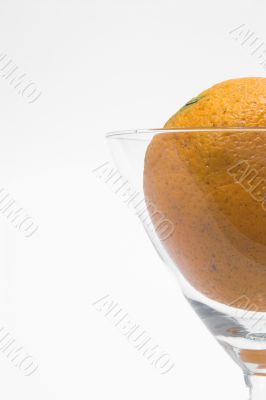 Orange in a Martini Glass