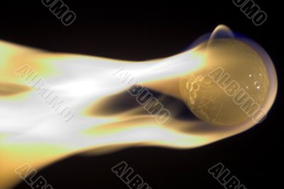 Flaming Golf Ball