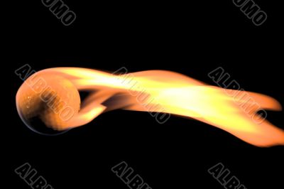 Flaming Golf Ball