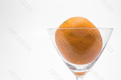 Orange in a Martini Glass