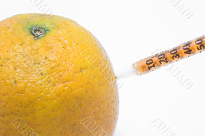 Orange and Syringe