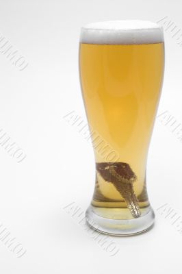 Beer and Car Keys - Drunk Driving Concept