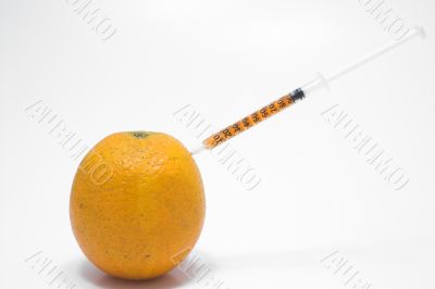 Orange and Syringe