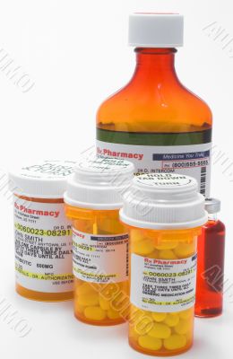 medicine bottles