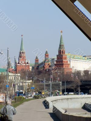 The Kremlin quay