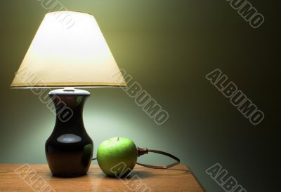 an apple powered lamp