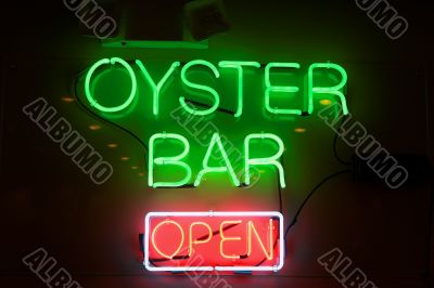 oyster bar neon sign