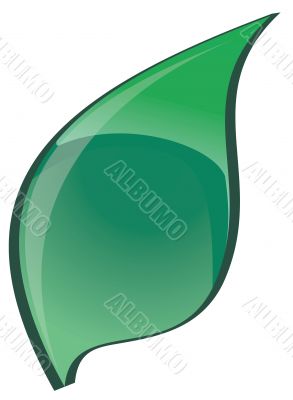 The Green bright leaf