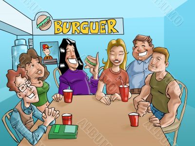 burger teens