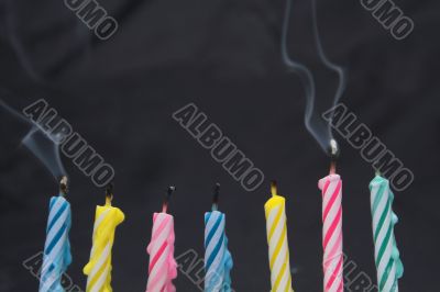 colorful birthday candles