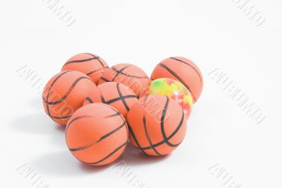 basketball style bouncy balls