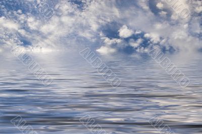 clouds over the ocean