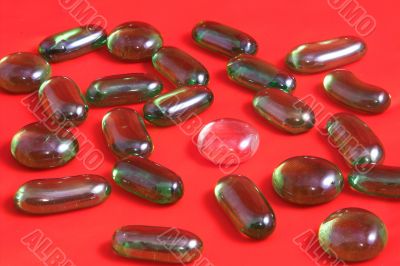 decorative clear glass stones