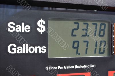 gas pump display
