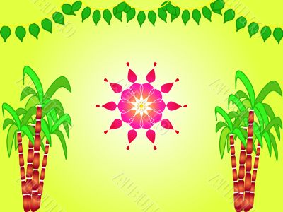 Indian harvest festival design