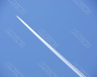 sky, airplane, track