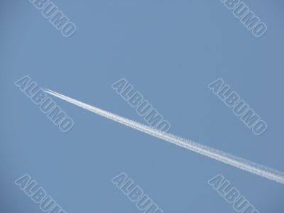 sky, airplane, track