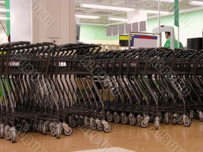 Shopping carts area