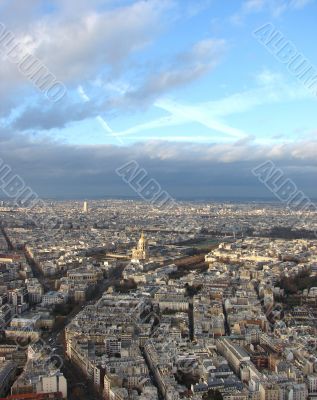 Panorama of Paris. The House of invalids