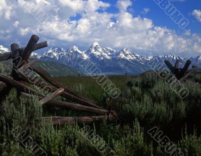 Tetons &amp; Fence #4