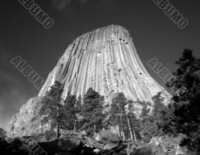 DevilsTower B &amp; W