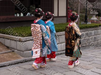 Three geishas