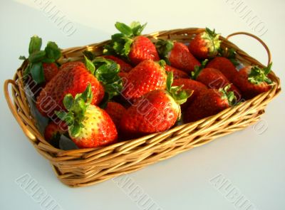 Strawberry in a basket
