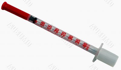Insulin Syringe-clipping path