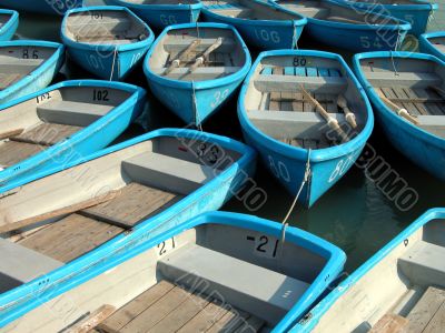Blue boats